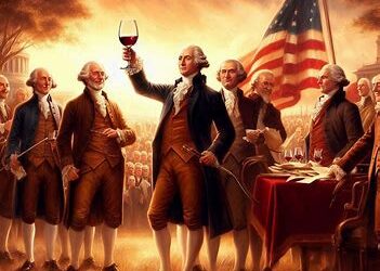 Celebrating the Declaration of Independence with wine